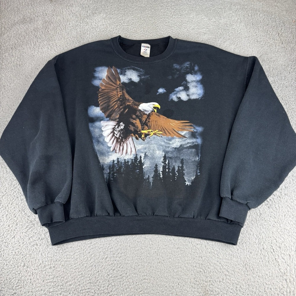 Vintage Black and Brown Eagle Sweatshirt